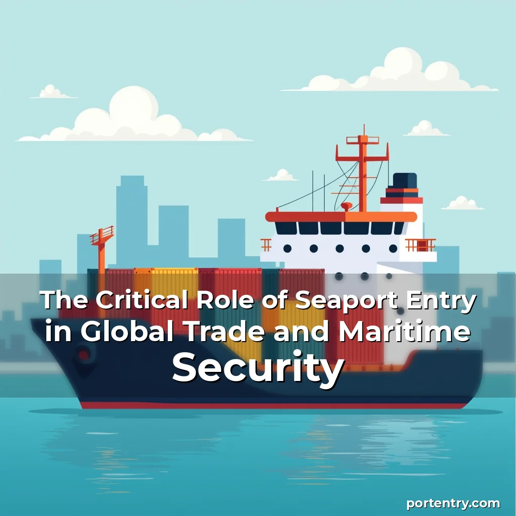 Read more about the article The Critical Role of Seaport Entry in Global Trade and Maritime Security