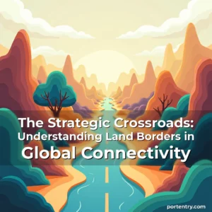 Artistic representation for The Strategic Crossroads: Understanding Land Borders in Global Connectivity