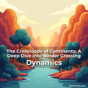 Artistic representation for The Crossroads of Continents: A Deep Dive into Border Crossing Dynamics
