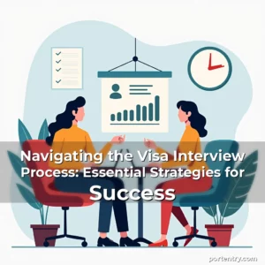 Artistic representation for Navigating the Visa Interview Process: Essential Strategies for Success