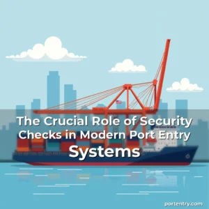 Artistic representation for The Crucial Role of Security Checks in Modern Port Entry Systems