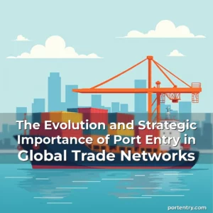 Artistic representation for The Evolution and Strategic Importance of Port Entry in Global Trade Networks